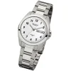 Regent Herren-Armbanduhr F-524 Quarz-Uhr Stahl-Armband silber weiß URF524