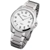 Regent Herren-Armbanduhr F-923 Quarz-Uhr Stahl-Armband silber grau URF923