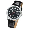 Regent Herren-Armbanduhr 32-F-1023 Quarz-Uhr Leder-Armband schwarz URF1023
