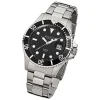 Regent Herren-Armbanduhr F-371 Quarz-Uhr Stahl-Armband silber URF371