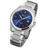 Regent Herren-Armbanduhr Saphirglas Quarz Edelstahl silber URF922