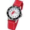 Regent Jugend Armbanduhr Analog Textilarmband rot weiß URF1376