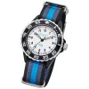 Regent Kinder Armbanduhr Analog F-1204 Quarz-Uhr Textil blau schwarz URBA383