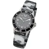 Regent Kinder-Armbanduhr Quarz Textil grau schwarz Jungen Uhr URF941