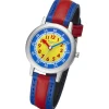 Regent Kinderuhr Armbanduhr Analog PURarmband blau rot URF1472