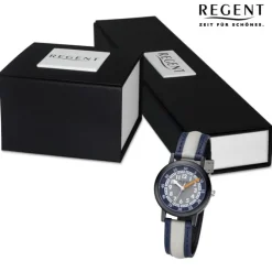 Regent Kinderuhr Armbanduhr Analog PURarmband dunkelblau. Grau URF1474