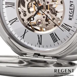 Regent Taschenuhr skelettiertes P-93 mechanisches Uhrwerk Handaufzug URP093