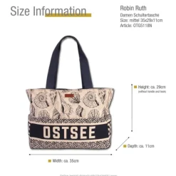 Robin Ruth Baumwolle dunkelblau natur OTG5118N