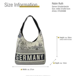 Robin Ruth Baumwolle Polyester navy beige OTG3006M