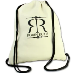 Robin Ruth Rucksack Baumwolle schwarz/beige Sportrucksack Turnbeutel OTG6070S
