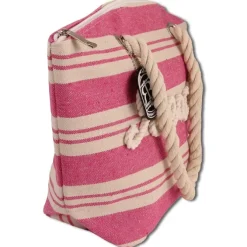 Robin Ruth Strandtasche Baumwolle Polyester rosa beige OTG2200A
