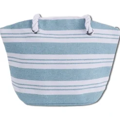 Robin Ruth Strandtasche Baumwolle Polyester hellblau beige OTG2200H