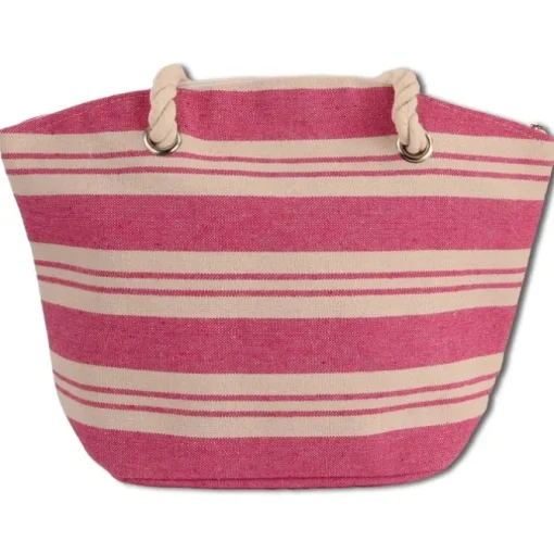 Robin Ruth Strandtasche Baumwolle Polyester rosa beige OTG2200A