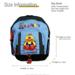 Rucksack Synthetik hellblau Eli & Ducky Kinderrucksack Bag Street OTJ609B