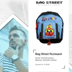 Rucksack Synthetik hellblau Eli & Ducky Kinderrucksack Bag Street OTJ609B