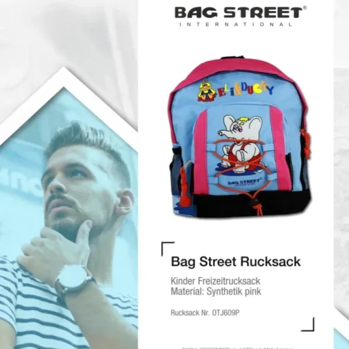 Rucksack Synthetik pink Eli & Ducky Kinderrucksack Bag Street OTJ609P