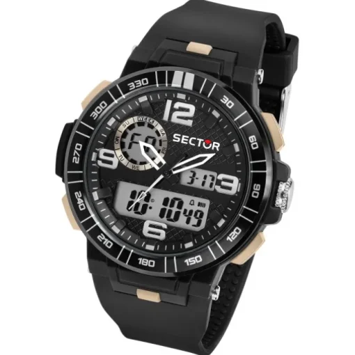 Sector Herren Armbanduhr Digital PURarmband schwarz USE51532003