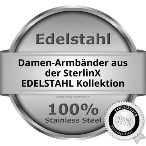 Shamballa Armband original Sterlinx mit 5 Edelstahl Kugel-Fassungen SHA51