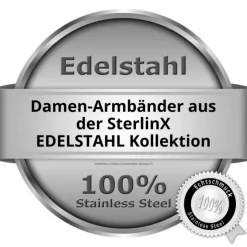 Shamballa Armband original Sterlinx mit 9 Edelstahl Kugel-Fassungen SHA90