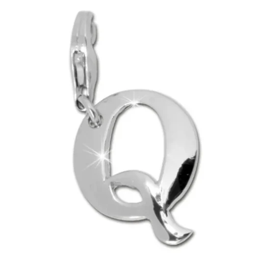 SilberDream 925 Charm Buchstabe Q Silber Armband Anhänger FC70Q
