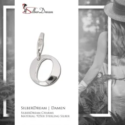 SilberDream 925 Charm Buchstabe O Silber Armband Anhänger FC70O