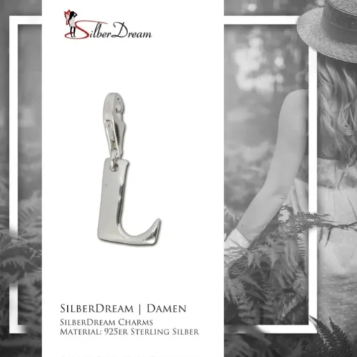 SilberDream 925 Charm Buchstabe L Silber Armband Anhänger FC70L