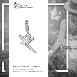 SilberDream 925 Charm Elfe Zirkonia weiß Armband Anhänger FC240W