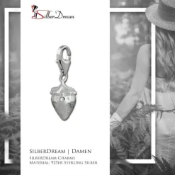 SilberDream 925 Charm Erdbeere Armband Anhänger FC3022W