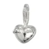 SilberDream 925 Charm Flügelherz Armband Anhänger FC3071