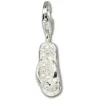 SilberDream 925 Charm FlipFlop weiß Armband Anhänger FC217W