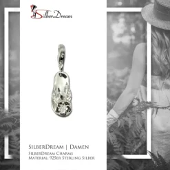 SilberDream 925 Charm Flip-Flop Armband Anhänger FC3129