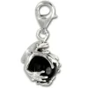 SilberDream 925 Charm Frosch Kugel schwarz Armband Anhänger FC244S
