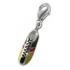 SilberDream 925 Charm Fußballschuh Armband Anhänger FC707