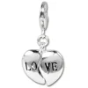 SilberDream 925 Charm Herz LOVE Armband Anhänger Silber FC3008
