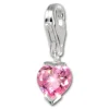 SilberDream 925 Charm Herzchen pink Armband Anhänger FC208P