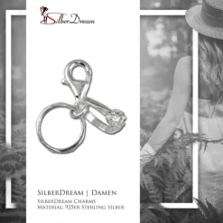 SilberDream 925 Charm Hochzeitsringe Armband Anhänger FC229W