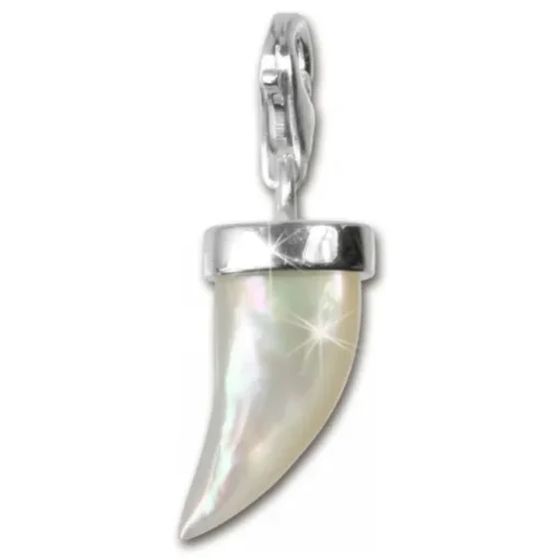 SilberDream 925 Charm Horn weiss Armband Anhänger FC212W