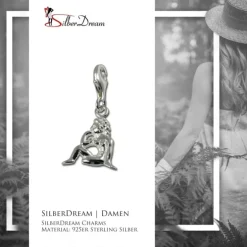 SilberDream 925 Charm Jungfrau Sternzeichen Anhänger FC7109
