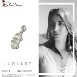 SilberDream 925 Charm Landrover Armband Anhänger FC3074