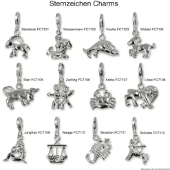 SilberDream 925 Charm Löwe Sternzeichen Anhänger FC7108