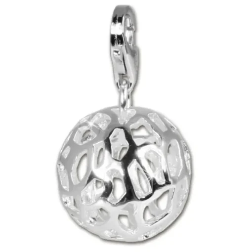 SilberDream 925 Charm Muster Ball Armband Ketten Anhänger FC801