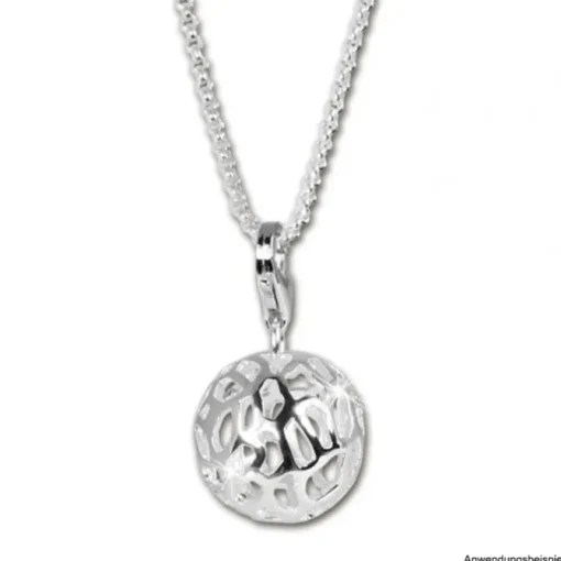 SilberDream 925 Charm Muster Ball Armband Ketten Anhänger FC801