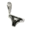 SilberDream 925 Charm Panty schwarz Armband Anhänger Silber FC3031S