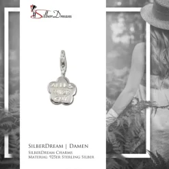 SilberDream 925 Charm Plakette Gut Armband Anhänger FC3068