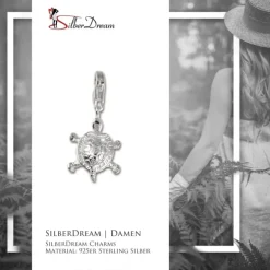 SilberDream 925 Charm Schildkröte Armband Anhänger FC1001