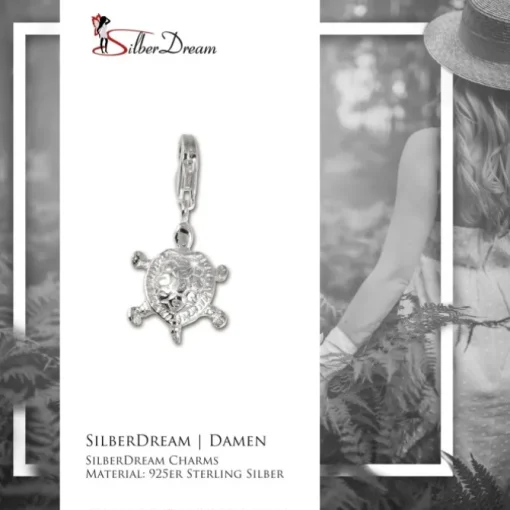 SilberDream 925 Charm Schildkröte Armband Anhänger FC1001