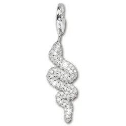 SilberDream 925 Charm Schlange Zirkonia Armband Anhänger FC221W