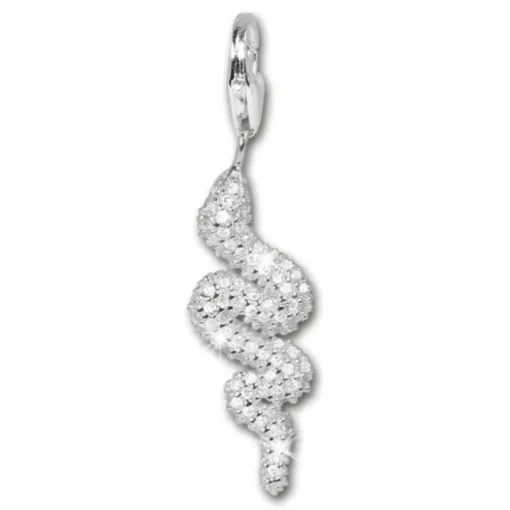 SilberDream 925 Charm Schlange Zirkonia Armband Anhänger FC221W