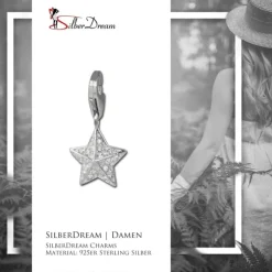 SilberDream 925 Charm Seestern Armband Anhänger FC231W