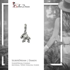 SilberDream 925 Charm Steinbock Sternzeichen Anhänger FC7101